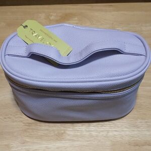 DesignWorks Ink Lavender Travel Cosmetic Case with Gold Accents